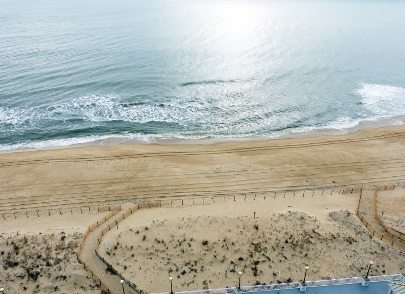 View out the hotel balcony